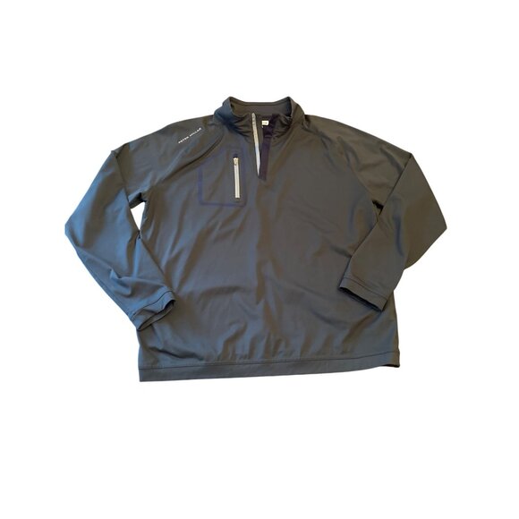 Peter Millar Mens Large Navy 1/4 Zip Pullover Golf Sport Athletic Preppy - Picture 1 of 5